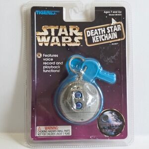 Vintage 1997 Tiger Electronics Star Wars Death Star Voice Record Keychain 88-028